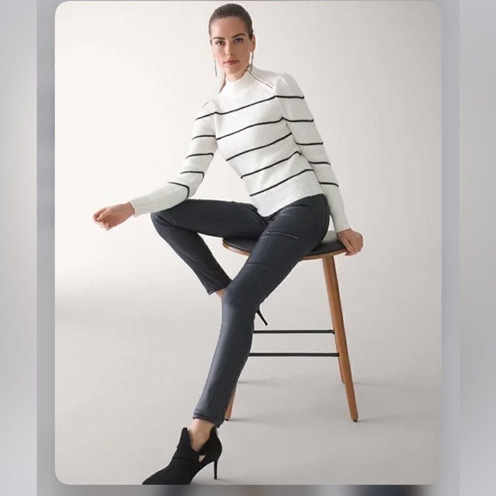 White House Black Market Cabernet Color Coated Skinny Pants